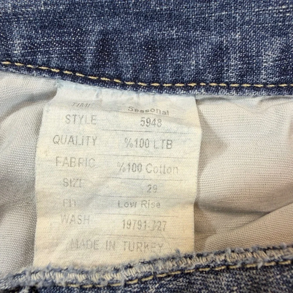 LTB by Little Big Cropped Straight Jeans Women's Size 29 Blue Low Rise‎ Denim